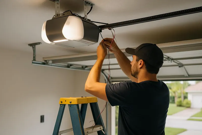 Off Track Door Repair in Palm Bay